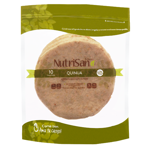 Arepas Nutrisano Quinua x 10 und
