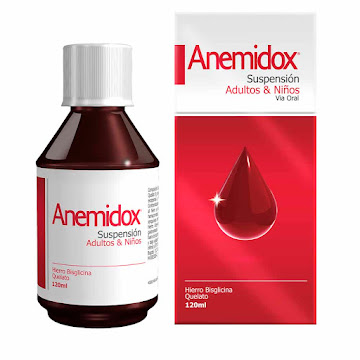 Anemidox Hierro Bisglicina Quelato 3 g P&G Solución Oral Frasco x 120 ml  