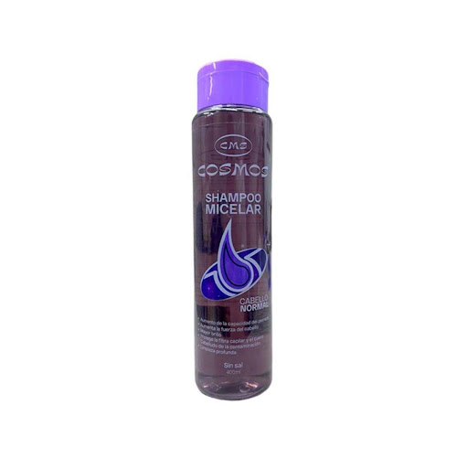 Shampoo Micelar CMS Cosmos Para Cabello Normal CMS Cosmos Frasco x 1 ¡Prepárate para una experiencia capilar transformadora con nuestro shampoo micelar de limpieza profunda! Diseñado para cabellos delicados, finos o muy deteriorados, este shampoo libre de sal se conver