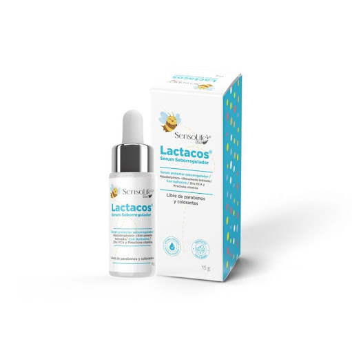 SENSOLIFE BIO SERUM LACTACOSE  FRASCO GOTERO x 15 ML SENSOLIFE BIO 1 UNIDAD DE SERUM x 1 SENSOLIFE BIO SERUM LACTACOSE : Innovadora 
fórmula que genera un efecto sinérgico capaz de regular la oleosidad cutánea 
gracias a sus ingredientes, permitiendo así que el cuero cabelludo del bebé se