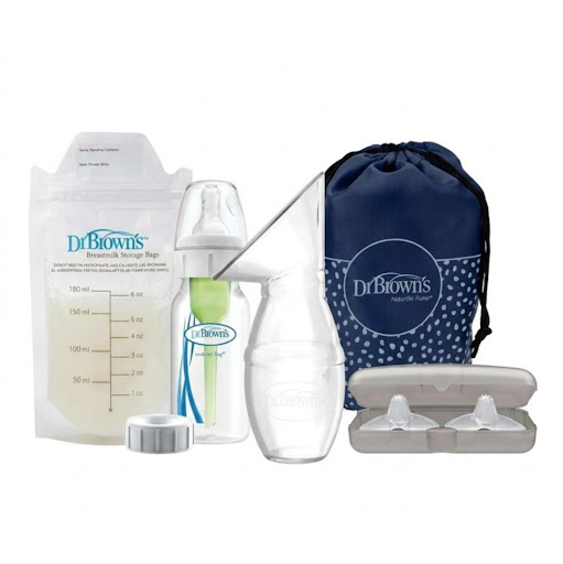 Set para Lactancia Materna  Protectores T2+ Bolsas Dr Browns Dr Browns Combo x 3 Optimiza tu proceso de lactancia con este kit Dr. Brown’s, diseñado para acompañarte en cada etapa: extracción, almacenamiento y apoyo durante la alimentación.Una solución práctica y completa que brin