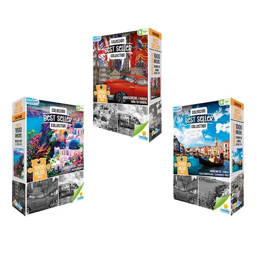 Oferta 2088-Romp X 1000 Pzas Santorini+Seller Italia Maravillosa+Time To Travel RONDA CAJA x 1 Oferta 2088-Rompecabezas X 1000 Pzas Best Seller Santorini+Rompecabezas X 1000 Pzas Best Seller Italia Maravillosa+Rompecabezas X 1000 Pzas Best Seller Time To Travel
Rompecabezas x 1000 Best Seller S