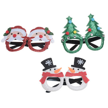 Lentes Navideños Mays Surtido Bolsa x 1 und  