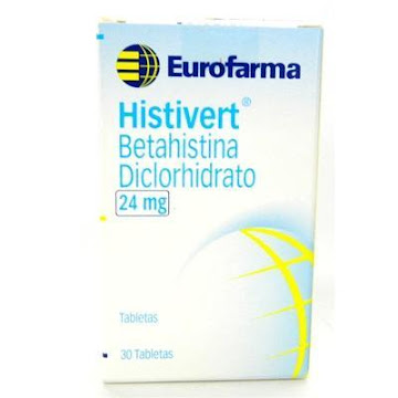 //HISTIVERT 24MG TABLETAS CAJA X30TAB. EUROFARMA BETAHISTINA DICLORHIDRA  