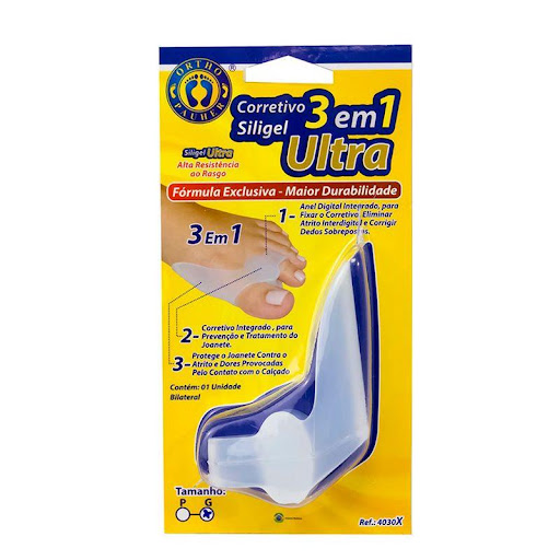 Separador Corrector 3 En 1 Ortho Pauher Orthopauher Individual x 1 Corrector elaborado en silicona transparente, tiene anillo fijador que brinda mayor seguridad y comodidad