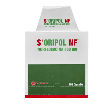 S-oripol NF Norfloxacina 400 mg Axon Caja x 100 Cápsulas  