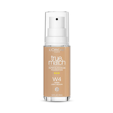 Base Líquida Loreal   Paris True Match Warm Light Medium W4 x 30 ml 