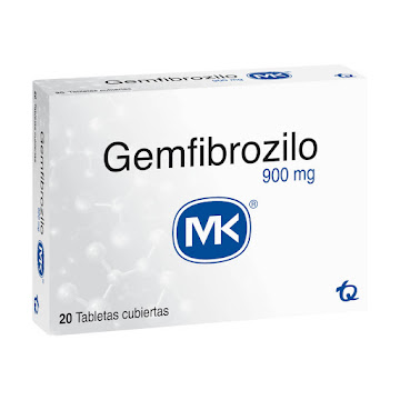//Gemfibrozilo MK 900MG Caja x 20 Tabletas Recubiertas  