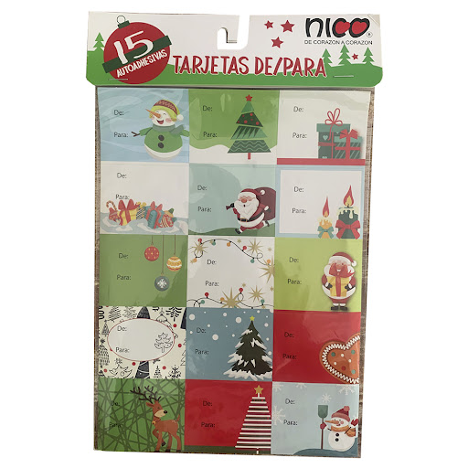 Tarjeta De Para Nico Navidad x 1 und  