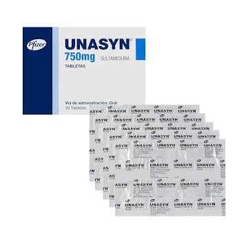**UNASYN 750mg Tabletas Caja x20Tab. PFIZER Sultamicilina                 