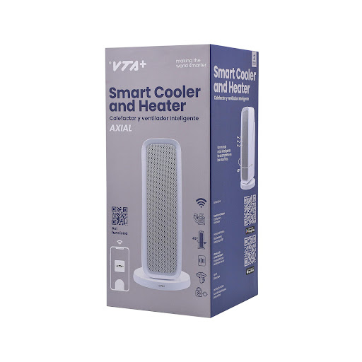 Calefactor y Ventilador de Torre Smart Home VTA+ Axial VTA+ Caja x 1 Manten el control de todos tus ambientes con el Calefactor y Ventilador de Torre Smart Home VTA+ Axial. Este calefactor cuenta con función de rotación y bloqueo de panel. Su diseño estilizado y compac