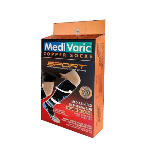 CALCETIN DEPORTIVO T/XL NEGRO AZUL MEDIVARIC  x 1 Calcetín deportivo, color negro con azul, diseñado para brindar comodidad, soporte y transpirabilidad durante la actividad física. Su tejido elástico y anatómico se adapta al pie, ayudando a reducir l
