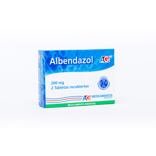 Albendazol AG 200 mg Caja x 2 Tabletas