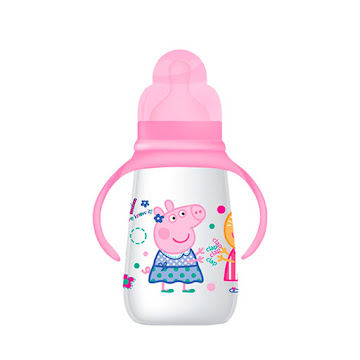 Solo Online Tetero Peppa Pig Con   Asa150ml 5ozcolor Rosado X 1 Unidad 