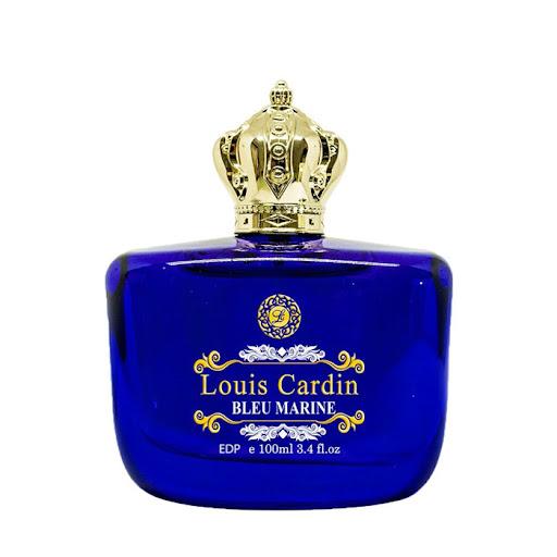 LOUIS CARDIN  BLEU MARINE HOMBRE LOUIS CARDIN FRASCO x 1 Bleu Marine EDP se abre con notas de cabeza frescas florales verdes de bergamota, neroli, limón, naranja, verde, manzana, sandía, guayaba dando paso a una sutil combinación de notas florales afrutadas