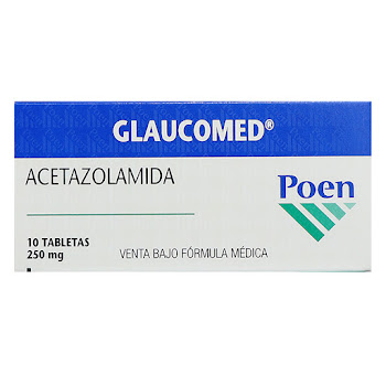 Glaucomed Acetazolamida 250 mg Megalabs Caja x 10 Tabletas  