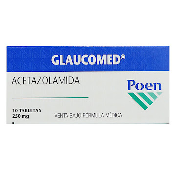 Glaucomed Acetazolamida 250 mg Megalabs Caja x 10 Tabletas  
