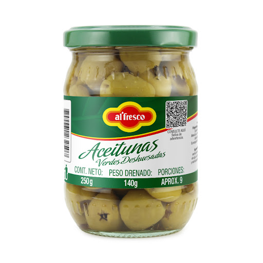 Aceitunas Al´Fresco Deshuesadas Frasco x 250 gr