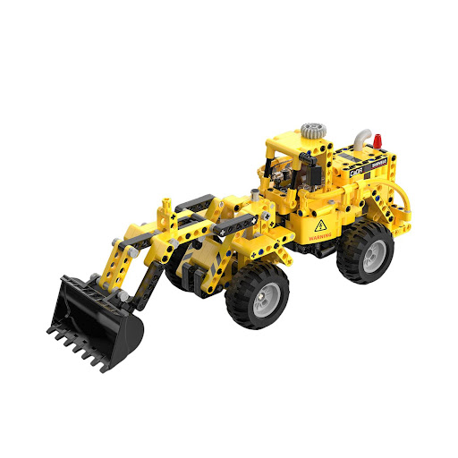 Bloques de Construcción CaDA Máquina Bulldozer Wheel Loader & Wheel Bulldozer CaDA Caja x 1 Esta cargadora de ruedas CaDA es el regalo perfecto para los niños que aman los juegos de construcción. - Cuenta con detalles realistas como una dirección con conducción, un brazo funcional y un motor
