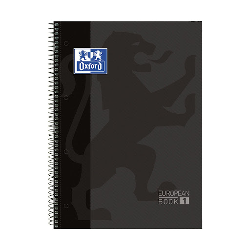 Cuaderno Unimateria oxford Solapa Negra 80 hojas x 1 und