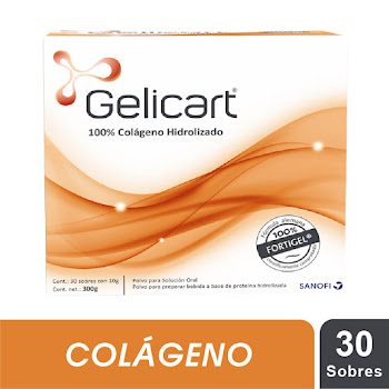 Gelicart Colágeno 300 gr Sanofi Caja x 30 Sobres  