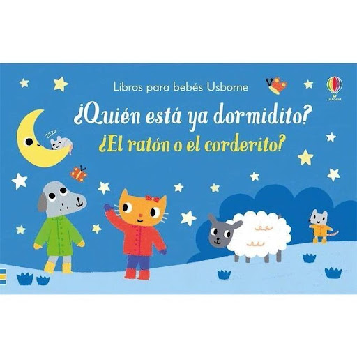 Quien Está Ya Dormidito? Usborne Libro x 1.0 QUIEN ESTA YA DORMIDITO?  En este libro hay preguntas tan sencillas como “¿quien lleva calcetines azules?” o “quien tiene un ojo cerrado?” para que el bebe busque las respuestas en las bonitas ilustra