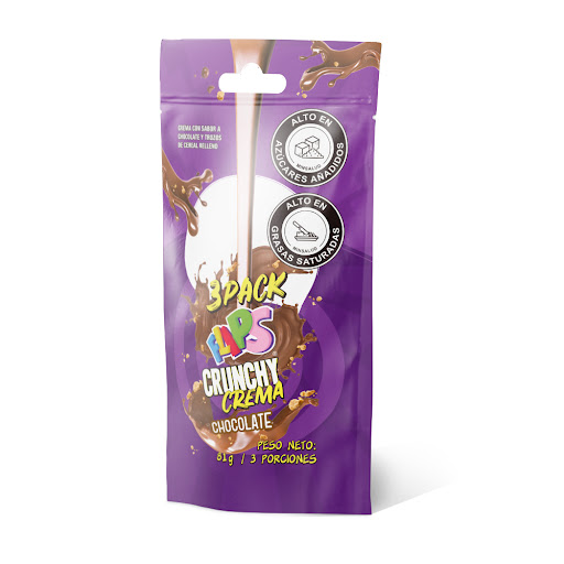 Crema Crunchy Flips Chocolate Paquete x 61 gr