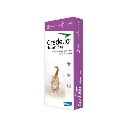 CREDELIO F MORADO (0.5 - 2 KG) 3 TABLETA Elanco  x 3 undefined