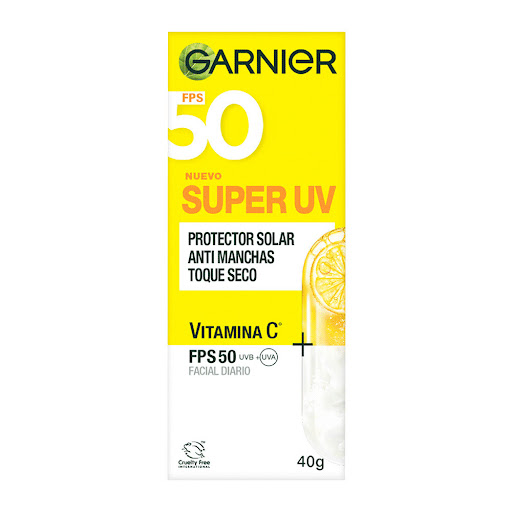 Protector Solar Garnier Super Uv Toque Seco Invisible Tubo x 40 g