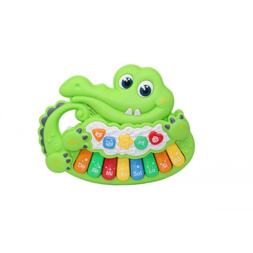 Piano Cocodrilo Caja Plasticos Asociados Caja x 1 El Piano Cocodrilo Caja es un juguete didáctico que combina figuras coloridas y sonidos divertidos para estimular la creatividad y el desarrollo sensorial de los niños. Perfecto para fomentar el inter