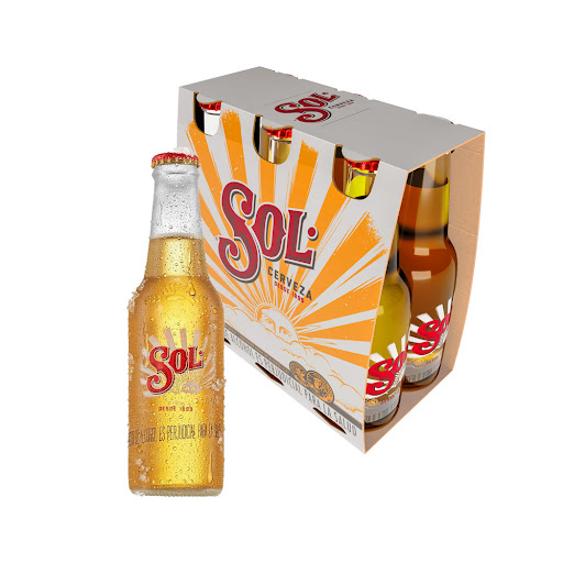 Cerveza Sol Botella Sixpack x 250 ml