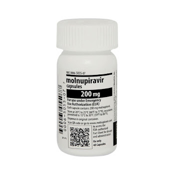 Lagevrio Molnupiravir 200 mg Merck Frasco x 40 Cápsulas  
