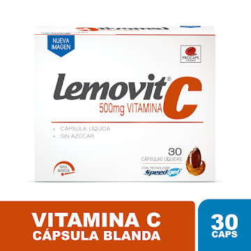 Lemovit Vitamina C 500 mg Procaps Caja x 30 Cápsulas  