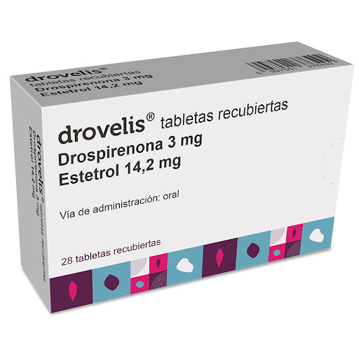 Drovelis Drospirenona 3 mg + Estetrol 15 mg Gedeon Richter Caja x 28 Tabletas