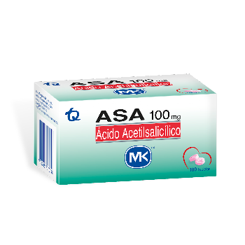 Asa 100 mg MK Caja x 100 Tabletas  