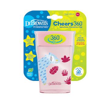 Vaso De Transición   Cheers 360 Sin Boquilla 10oz 9m+ Rosa X 1 Unidad 