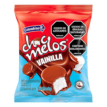 Masmelos Choc Melos  Sabor A Vainilla Recubiertos Con Chocolate x 32,2g  