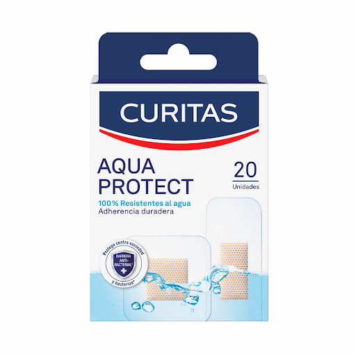 Curitas Aquaprotect Resistentes al agua Caja X 20 und