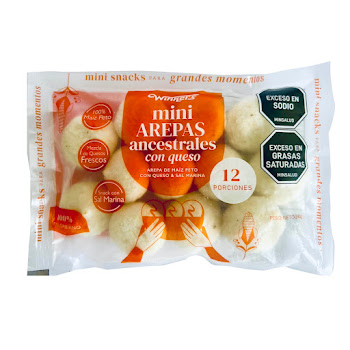 Mini Arepas Winkers   Ancestrales con Queso x 12 und  