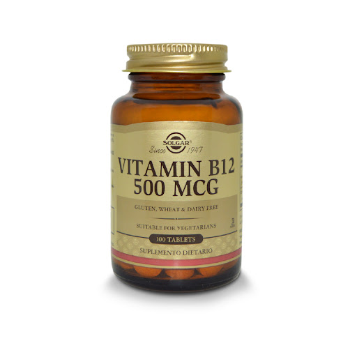 Vitamin B12 500 mcg Solgar Frasco x 100 Tabletas