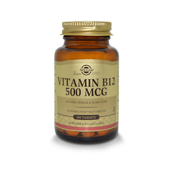 Suplemento Dietario   Solgar Vitamin B12 500 mcg Frasco x 100 Tabletas  
