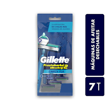 Máquinas de Afeitar Desechables Gillette Prestobarba2 UltraGrip Bolsa x 7 und  