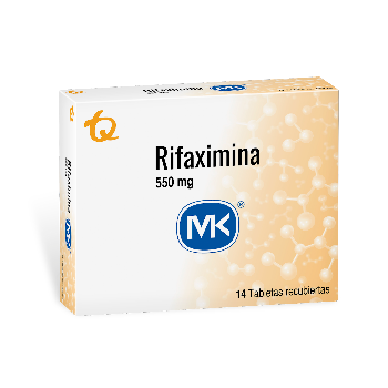 Rifaximina MK 550 mg Caja x 14 Tabletas  