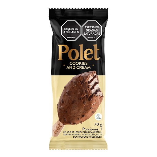 Helado Paleta Polet Cookies And Cream x 70 gr