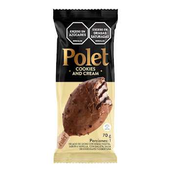 Helado Paleta Polet Cookies And Cream x 70 gr  