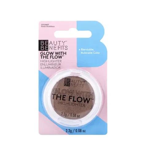 Iluminador Glow With The Flow Highlighter Gold Goddess Beauty Benefits  x 1 