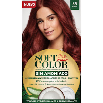 Kit Coloración Tinte Wella Soft Color Caoba 55 x 132 ml  