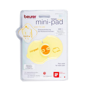 Mini Pad Beurer Tens Back Amarillo Em10 x 1 und  