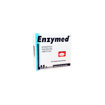 Enzymed Bromoprida + Pancreatina + Simeticona Biochem Frasco x 20 Tabletas  