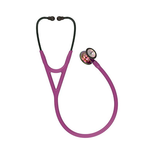 Estetoscopio Littman Cardiol lV Plum N Littmann  x 1 Estetoscopio color ciruela con detalles en gris humo, diseñado para profesionales de la salud que requieren un rendimiento acústico superior y una versatilidad excepcional. Su campana de doble cara in
